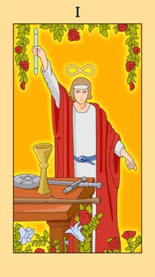 The Magician tarot card