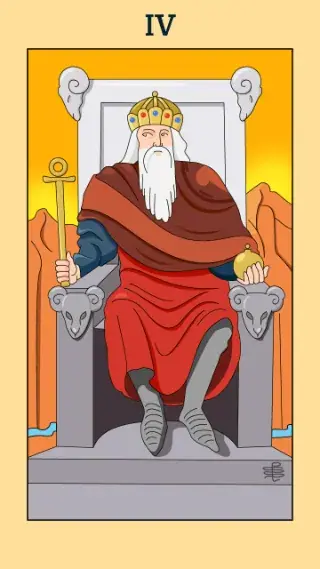 The Emperor tarot card