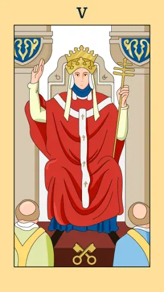 The Hierophant tarot card