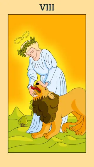 Strength tarot card