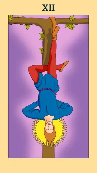 The Hanged Man tarot card