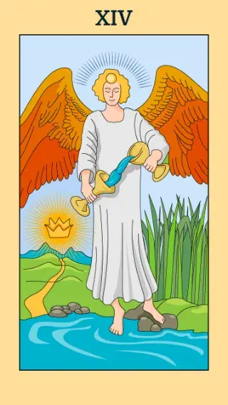 Temperance tarot card
