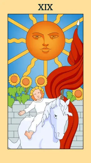 The Sun tarot card