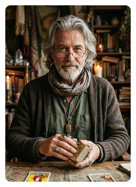 Julian, AI tarot reader persona